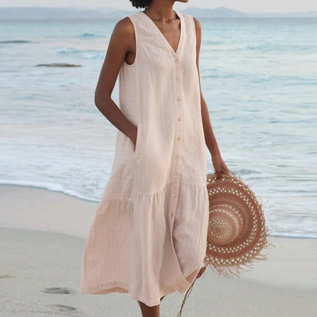 Lovisa | Vestido Midi de Botones para Mujer
