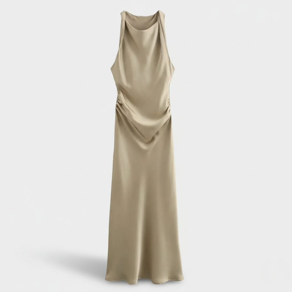Karrie | Vestido Midi de Cóctel Sin Mangas para Mujeres