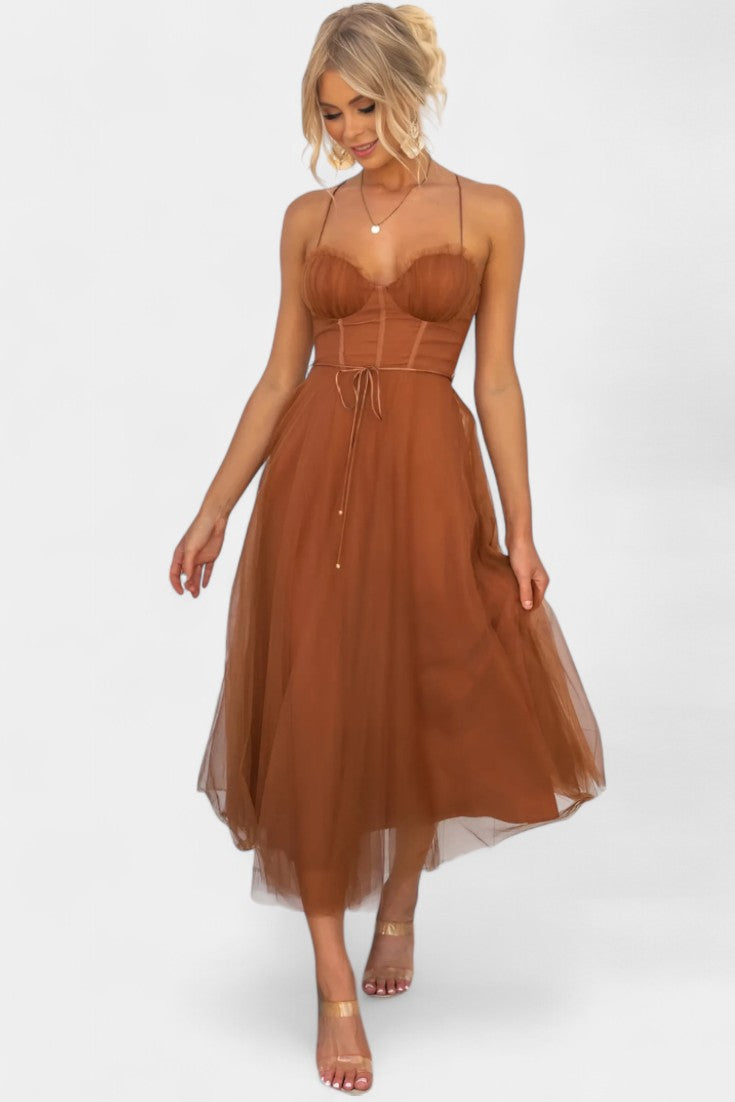 Eileen Vestido Midi de Tul