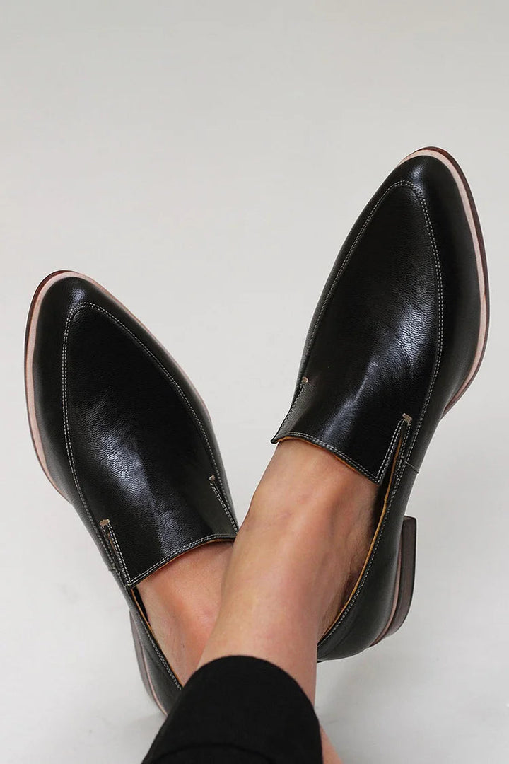 Zofia™ | Mocasin de Parcheado en Negro