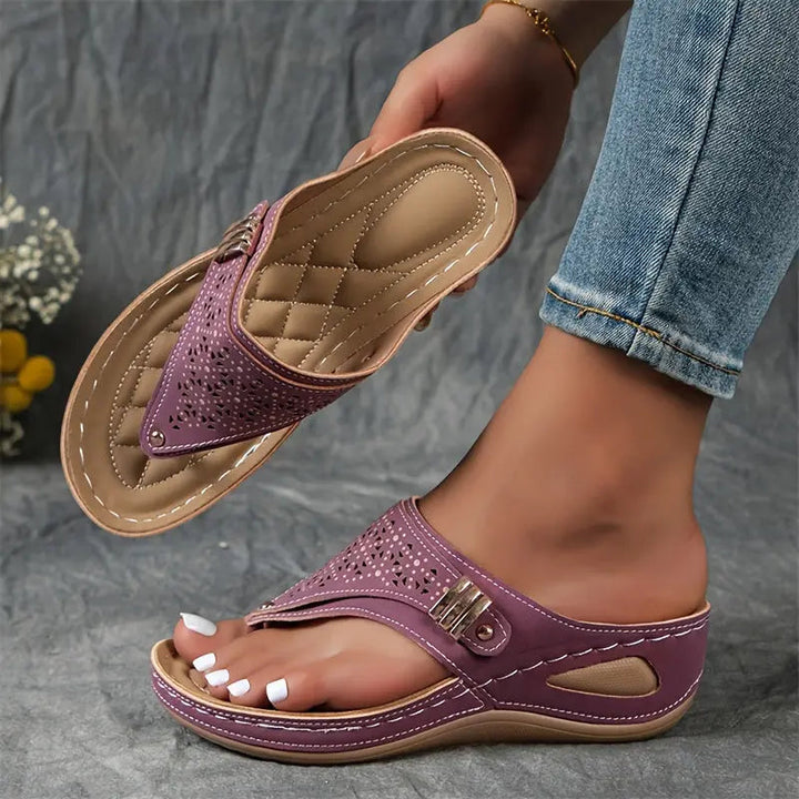 Élodie™ - Sandalias de cuña con talón abierto para mujeres