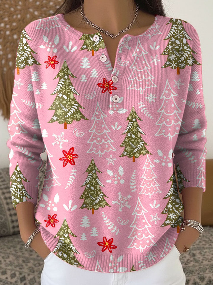 Edith Jersey de Navidad con Botones