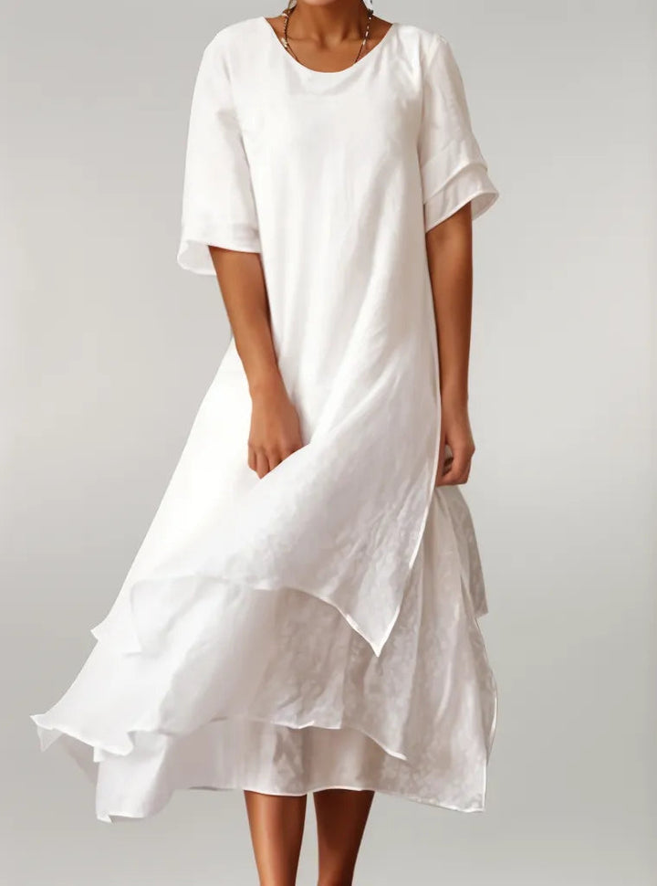 Zaria | Vestido Midi de Dobles Capas para Mujeres