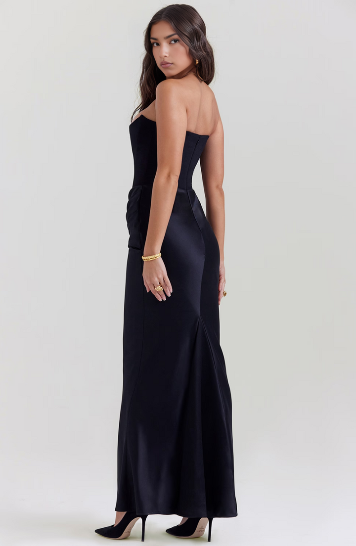 Vestido Maxi Corsé Sin Tirantes Mia
