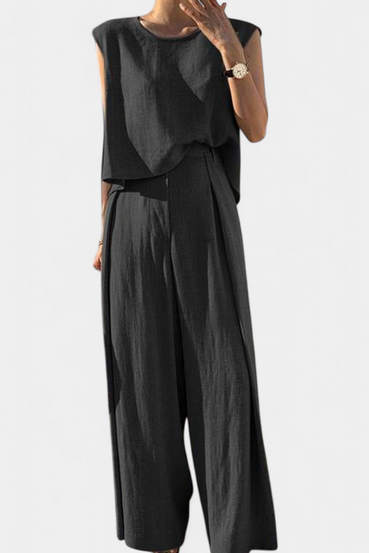 Lauren Conjunto de Dos Piezas de Pierna Ancha