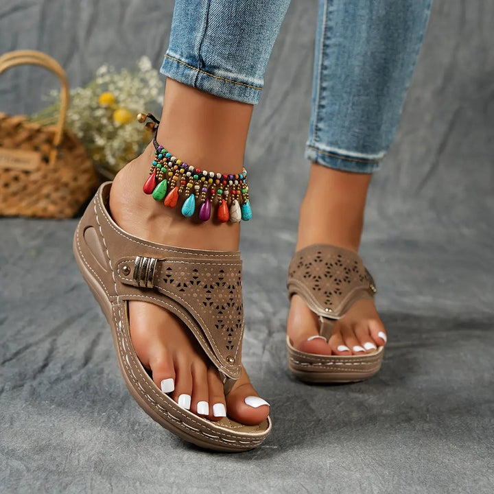 Élodie™ - Sandalias de cuña con talón abierto para mujeres