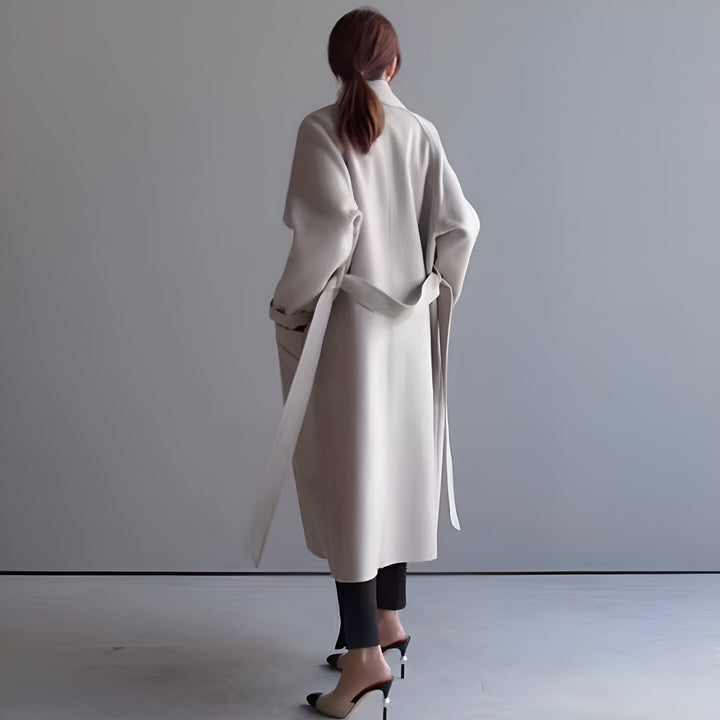 Grace Elegante Chaqueta con Cinturón Estructurado