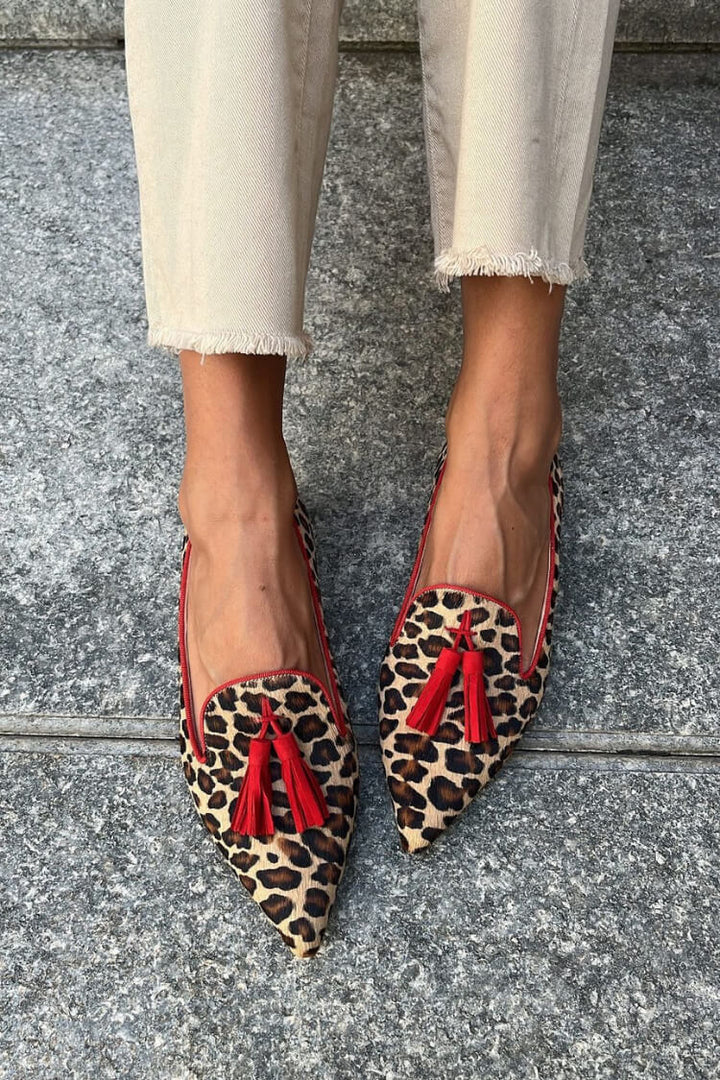 Nela™ | Mocasines de Leopardo