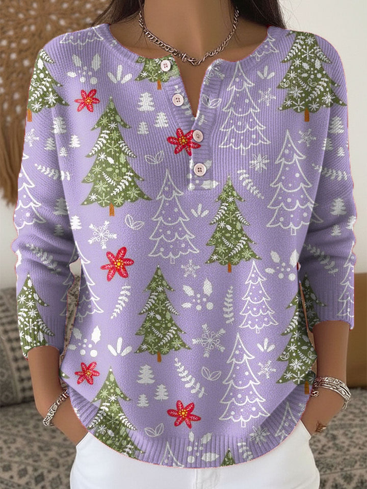 Edith Jersey de Navidad con Botones