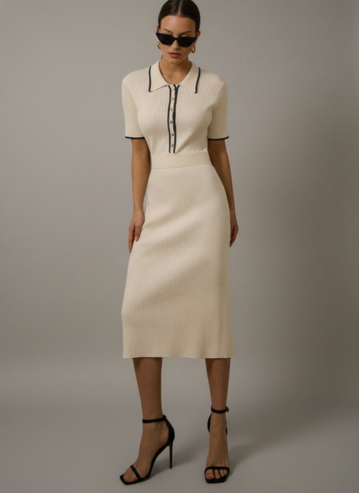 Marie | Vestido Midi de Punto para Mujeres