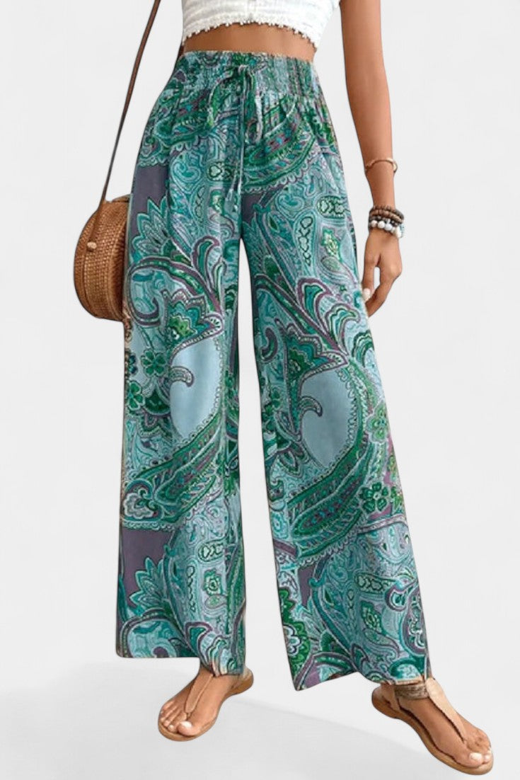 Vitoria Pantalones de Verano de Pierna Ancha