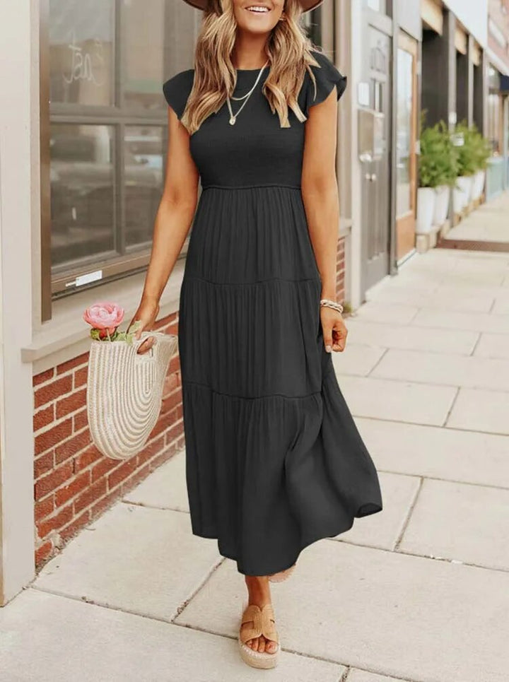 Jelena | Vestido Midi con Volantes para Mujeres