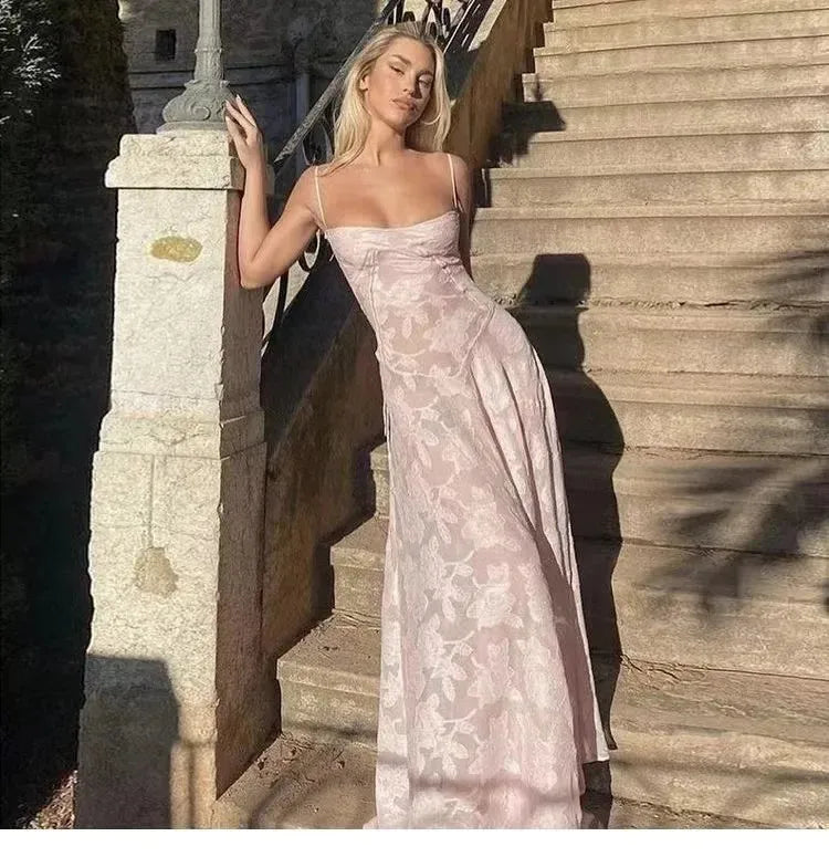 Vestido Maxi de Encaje – Vestido Elegante y Romántico para Mujeres
