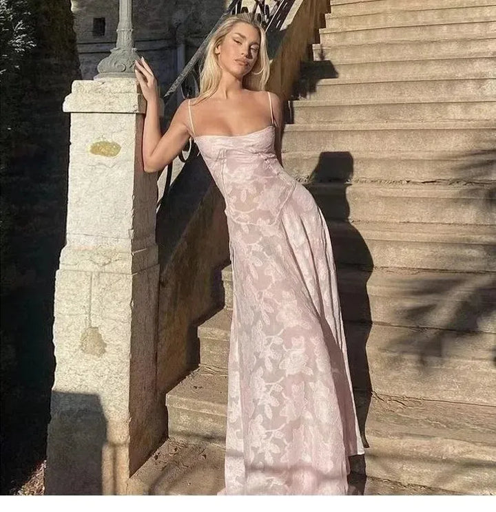 Vestido Maxi de Encaje – Vestido Elegante y Romántico para Mujeres