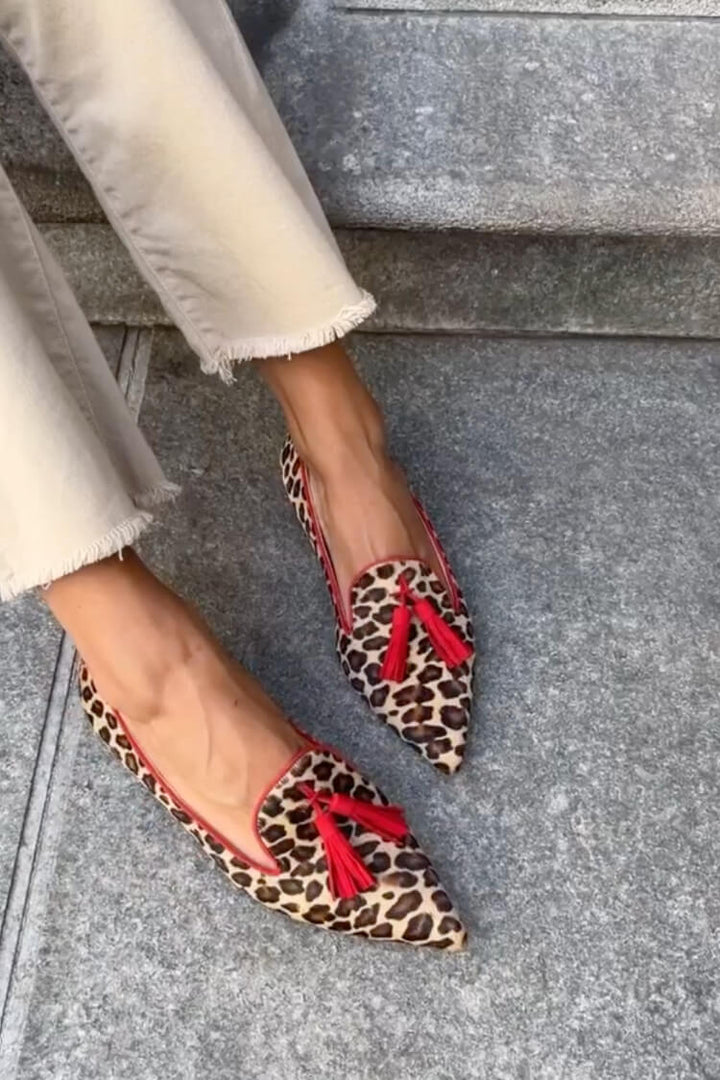 Nela™ | Mocasines de Leopardo