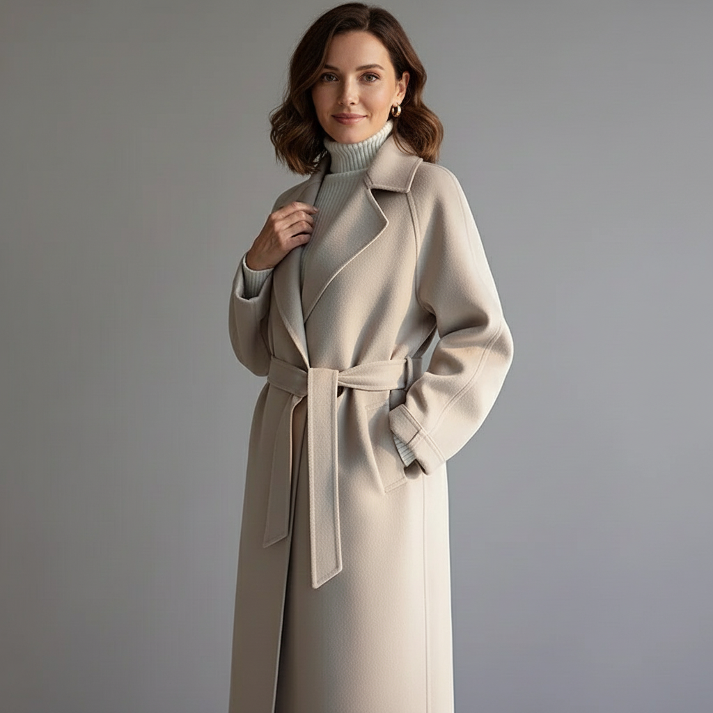 Grace Elegante Chaqueta con Cinturón Estructurado