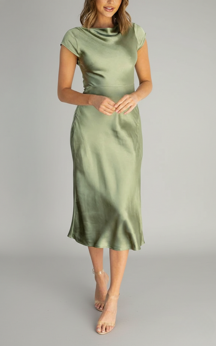 Shane | Vestido Midi Sin Mangas para Mujeres