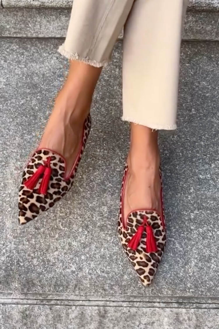 Nela™ | Mocasines de Leopardo