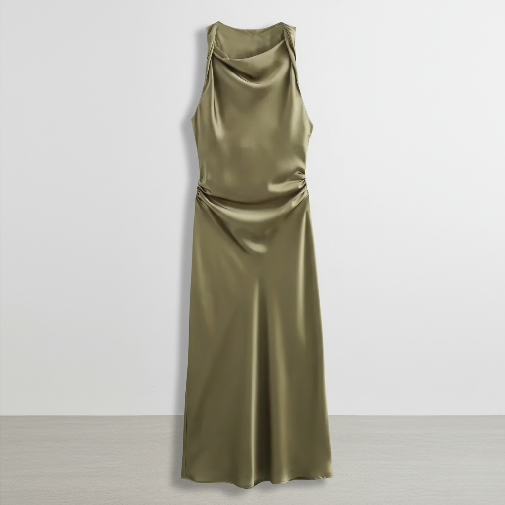 Karrie | Vestido Midi de Cóctel Sin Mangas para Mujeres