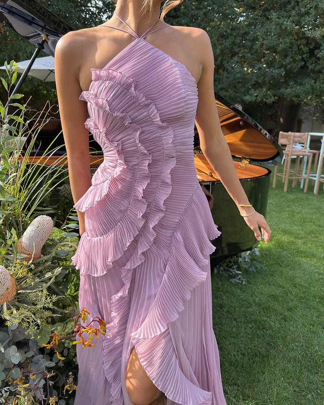 Vestido Maxi con Volantes Emma