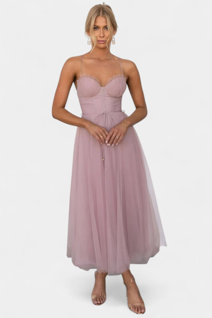Eileen Vestido Midi de Tul