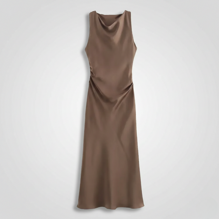 Karrie | Vestido Midi de Cóctel Sin Mangas para Mujeres