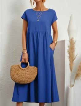 Esmeralda | Vestido Midi de Manga Corta para Mujeres