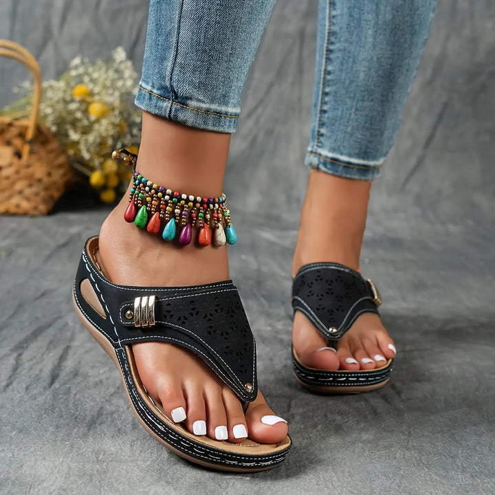 Élodie™ - Sandalias de cuña con talón abierto para mujeres