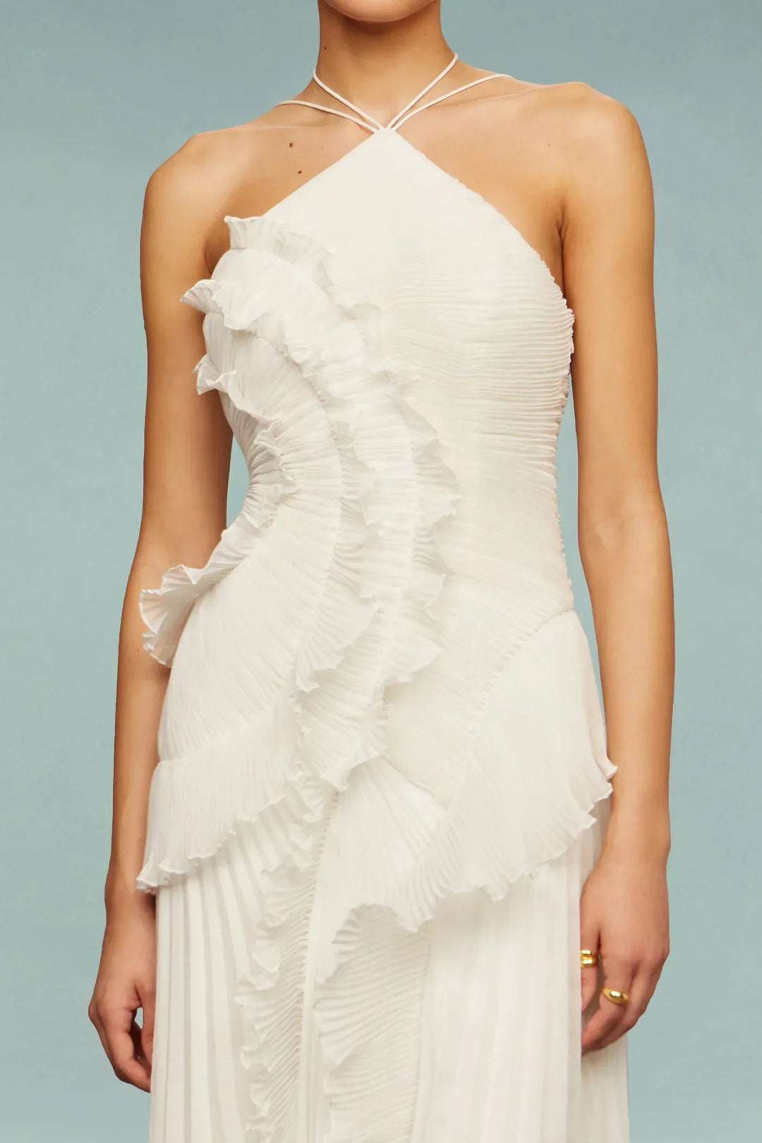 Vestido Maxi con Volantes Emma