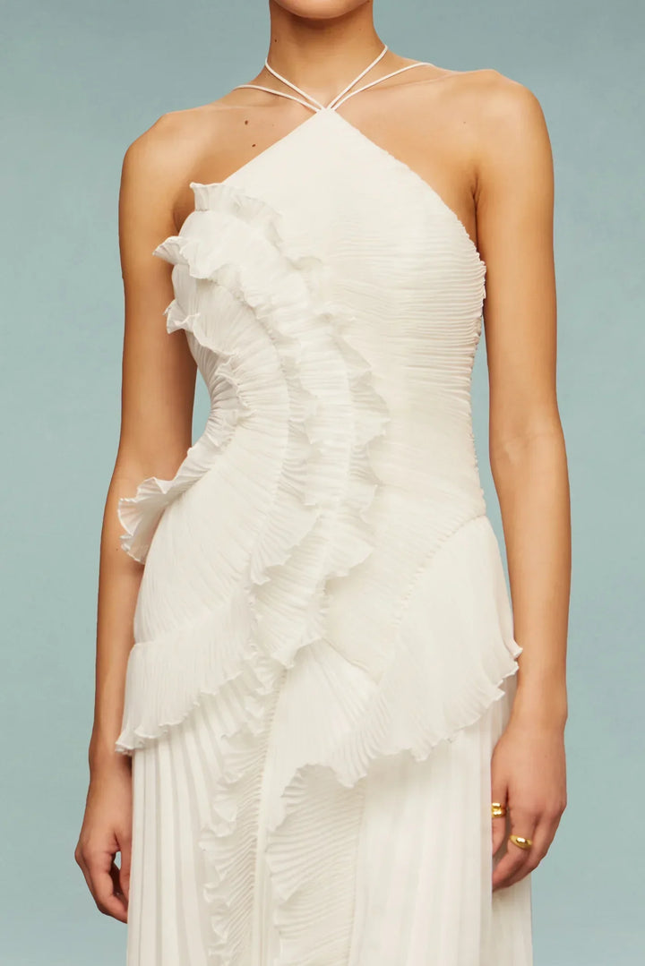 Vestido Maxi con Volantes Emma
