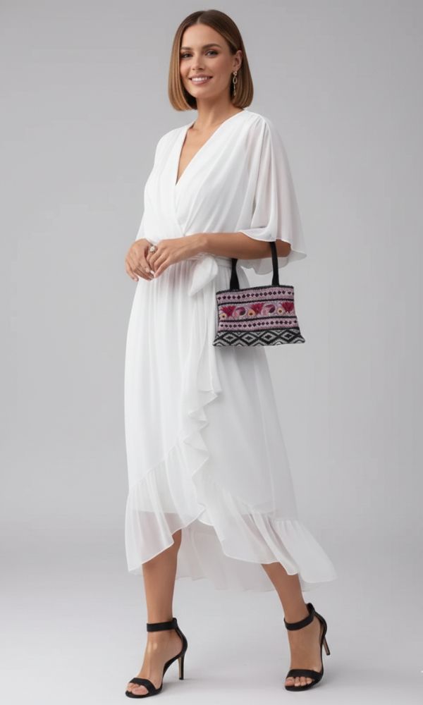 Hadley | Vestido Midi de Cóctel con Cintura Ajustable para Mujeres