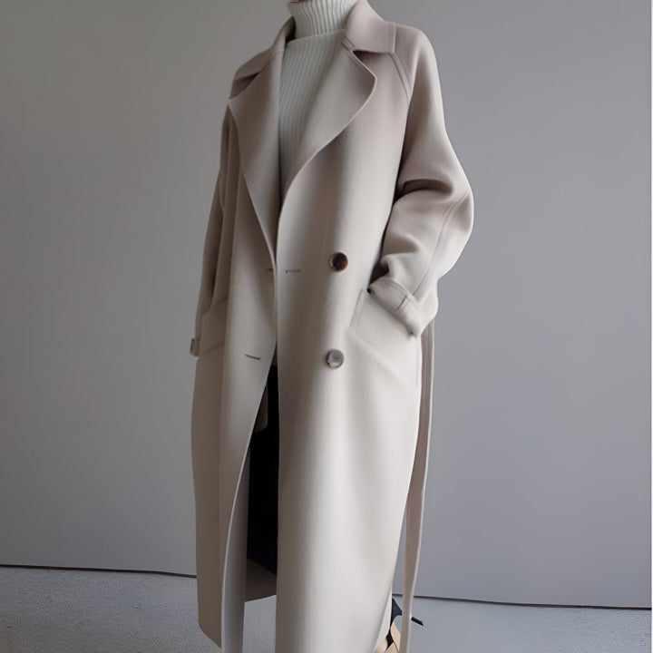 Grace Elegante Chaqueta con Cinturón Estructurado
