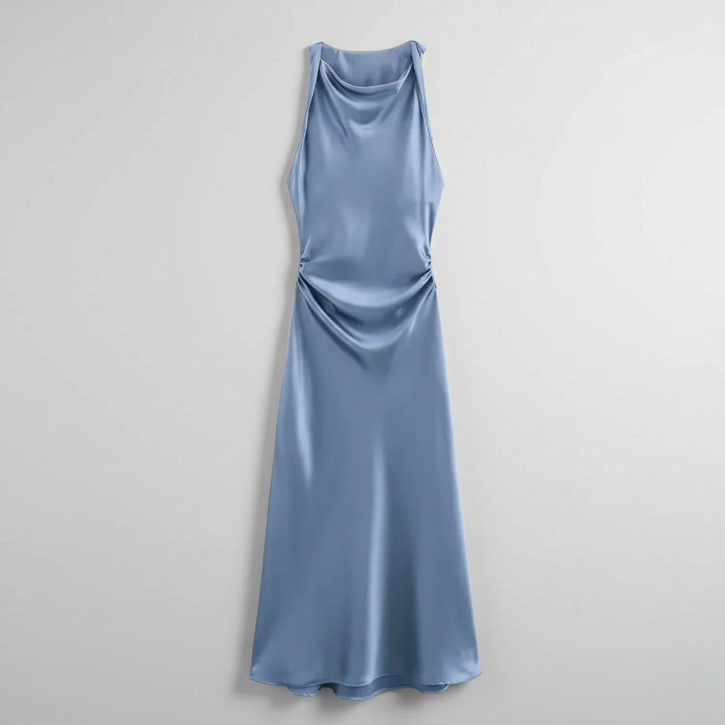 Karrie | Vestido Midi de Cóctel Sin Mangas para Mujeres