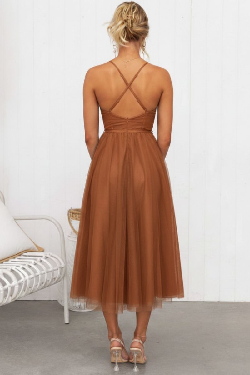 Lana | Vestido Midi de Tul para Mujeres