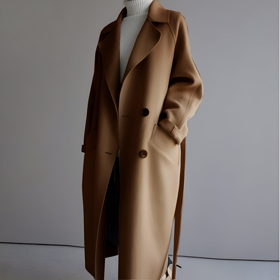 Grace Elegante Chaqueta con Cinturón Estructurado