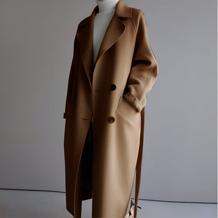 Grace Elegante Chaqueta con Cinturón Estructurado