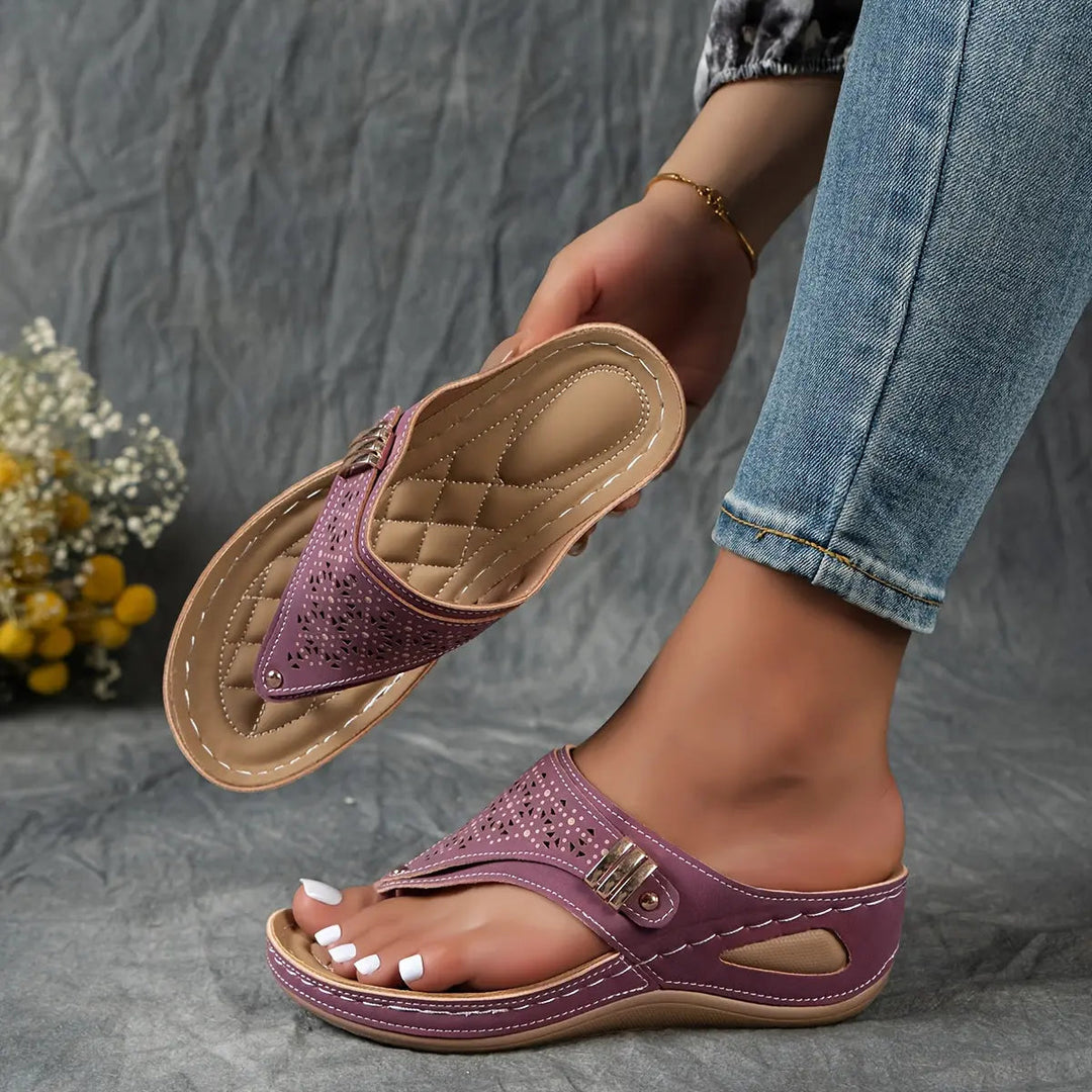 Élodie™ - Sandalias de cuña con talón abierto para mujeres