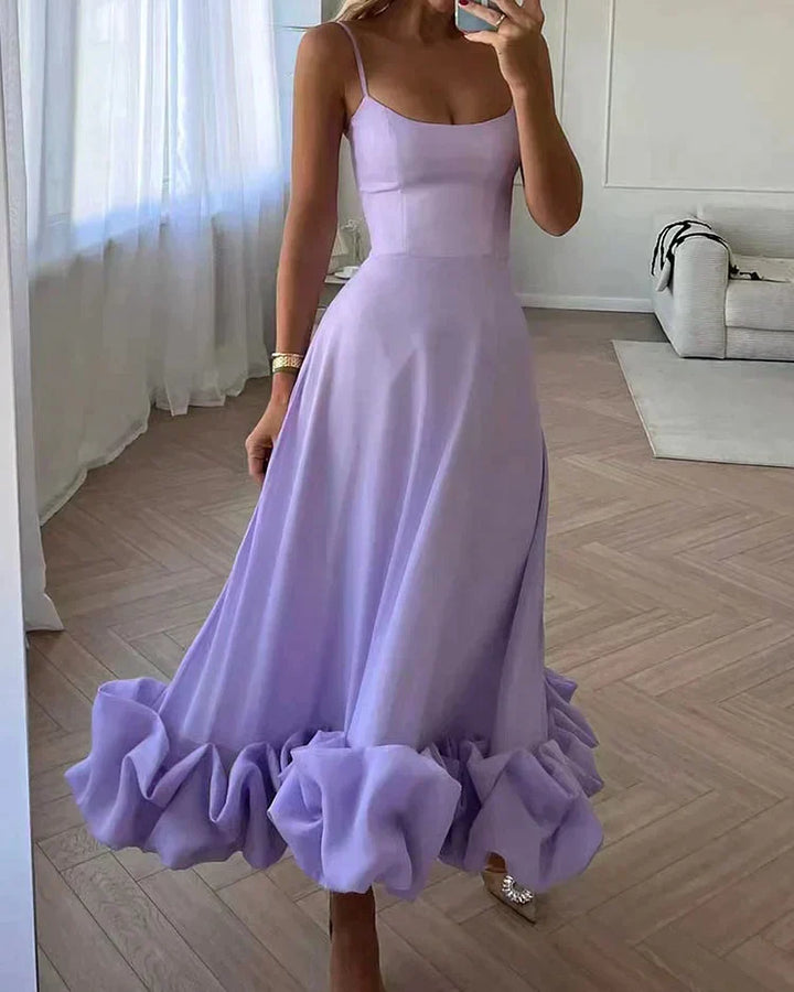 Lotta | Vestido Midi Sin Mangas Ajustado para Mujeres