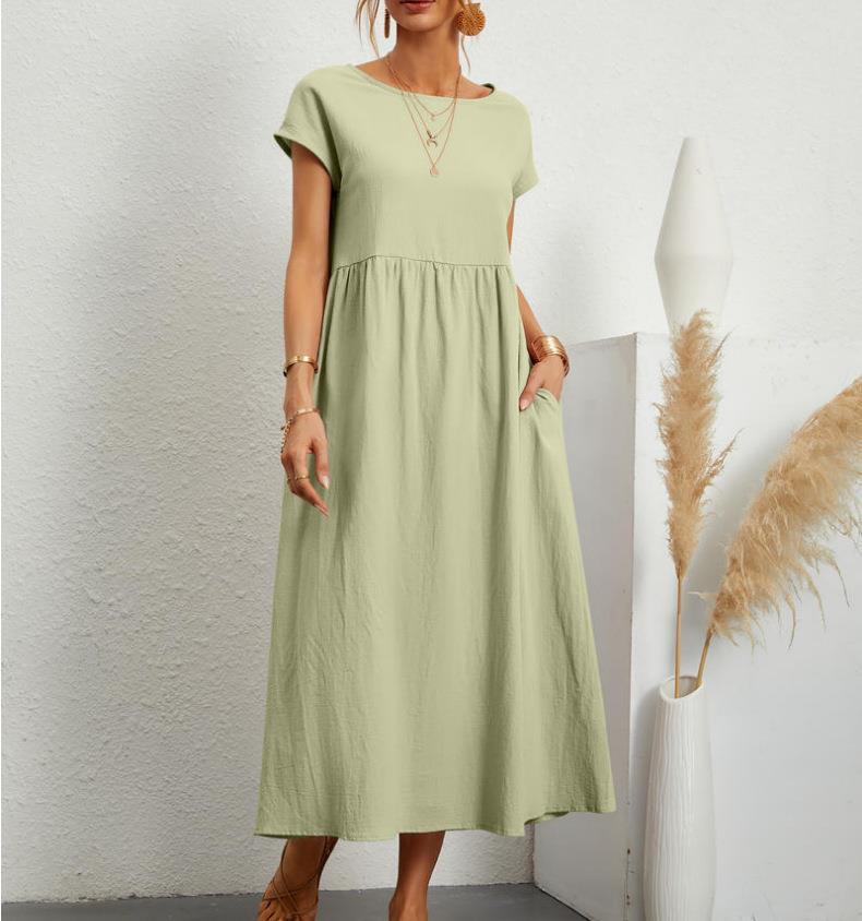 Esmeralda | Vestido Midi de Manga Corta para Mujeres