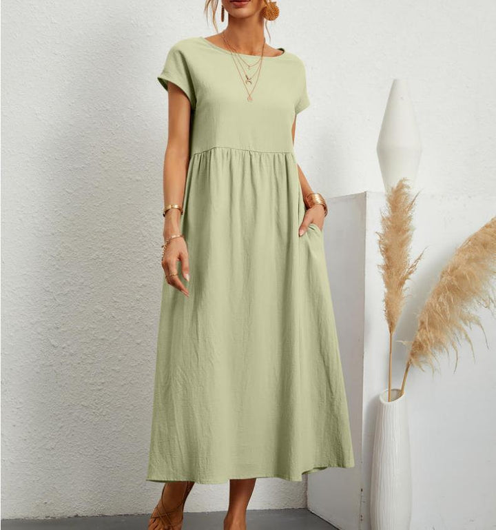 Esmeralda | Vestido Midi de Manga Corta para Mujeres