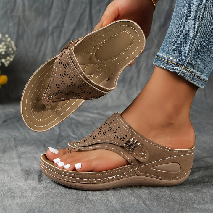 Élodie™ - Sandalias de cuña con talón abierto para mujeres