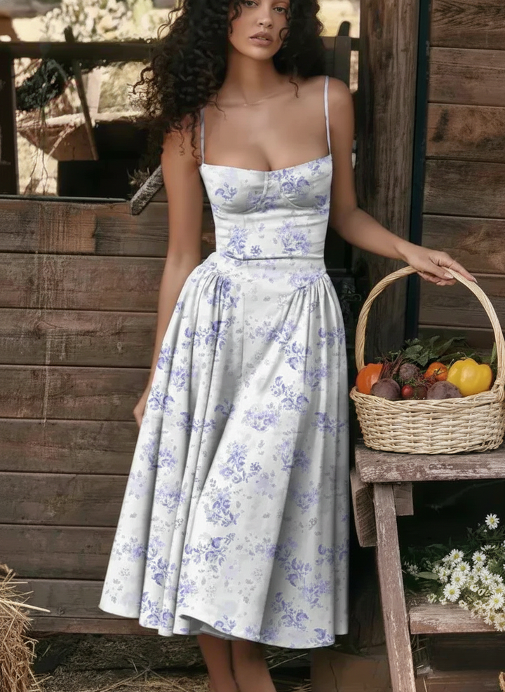 Ember | Vestido Midi Sin Mangas Estilo Corsé para Mujeres