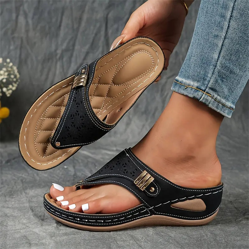 Élodie™ - Sandalias de cuña con talón abierto para mujeres