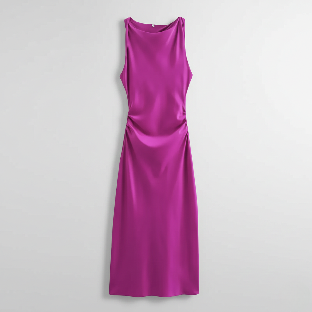 Karrie | Vestido Midi de Cóctel Sin Mangas para Mujeres