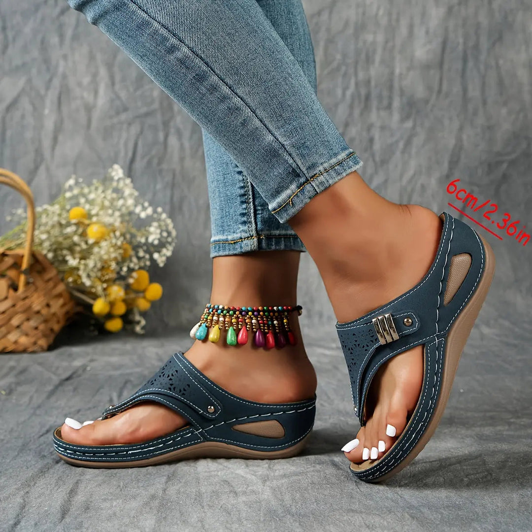 Élodie™ - Sandalias de cuña con talón abierto para mujeres