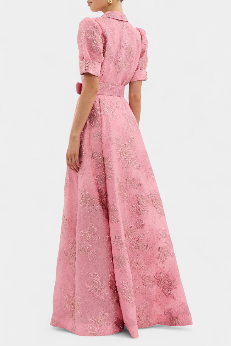 Celestine Vestido Maxi con Manga Abullonada