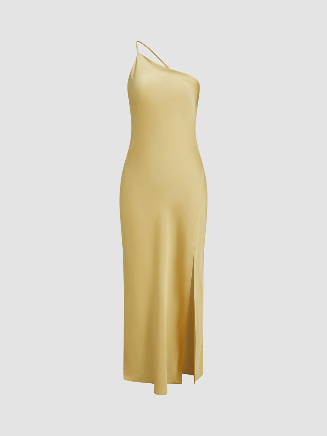 Vestido Maxi de Invitada de Boda de Satén con Espalda Abierta