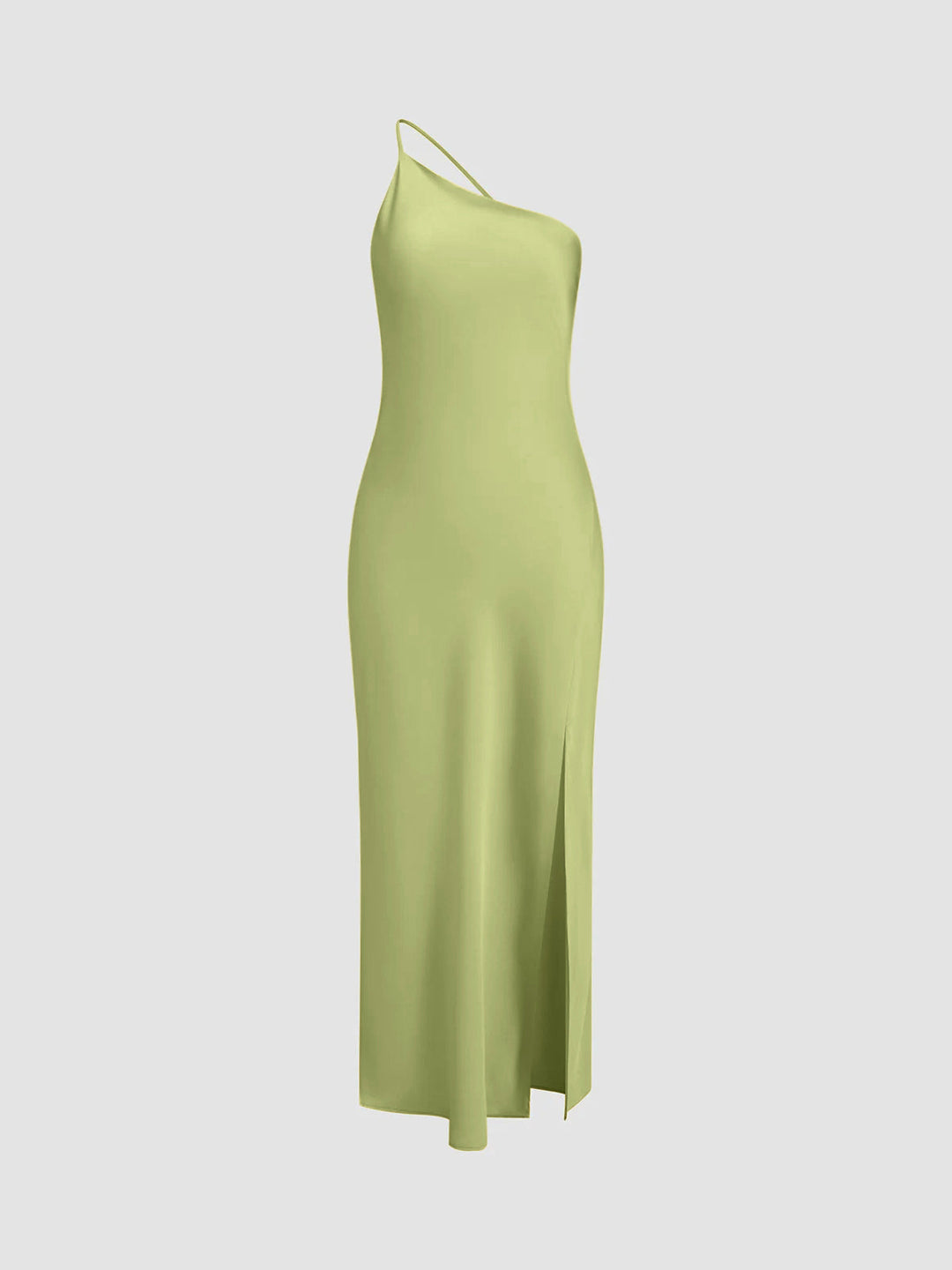 Vestido Maxi de Invitada de Boda de Satén con Espalda Abierta