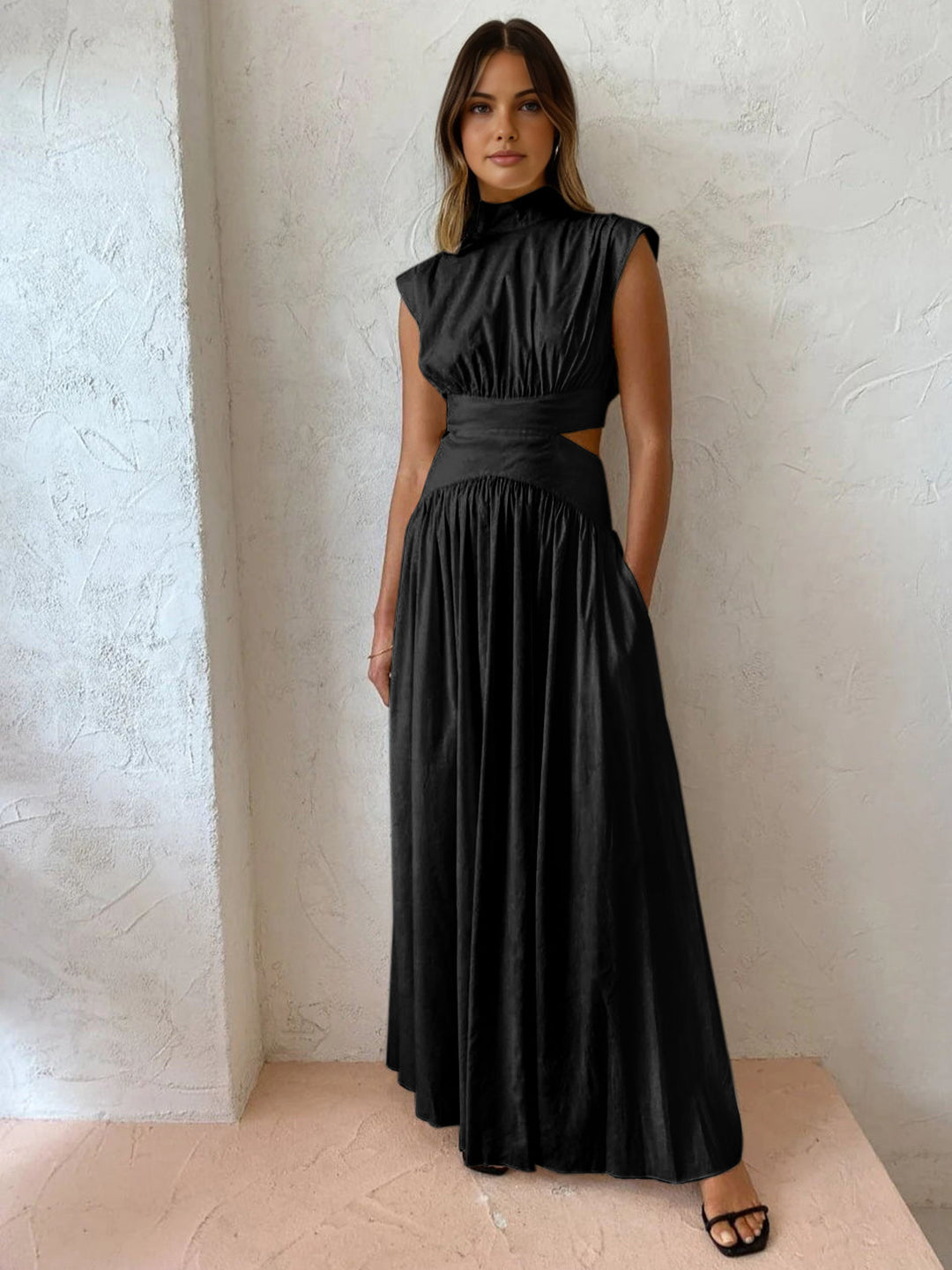 Elegante Vestido Maxi Sin Mangas para Ocasiones Formales