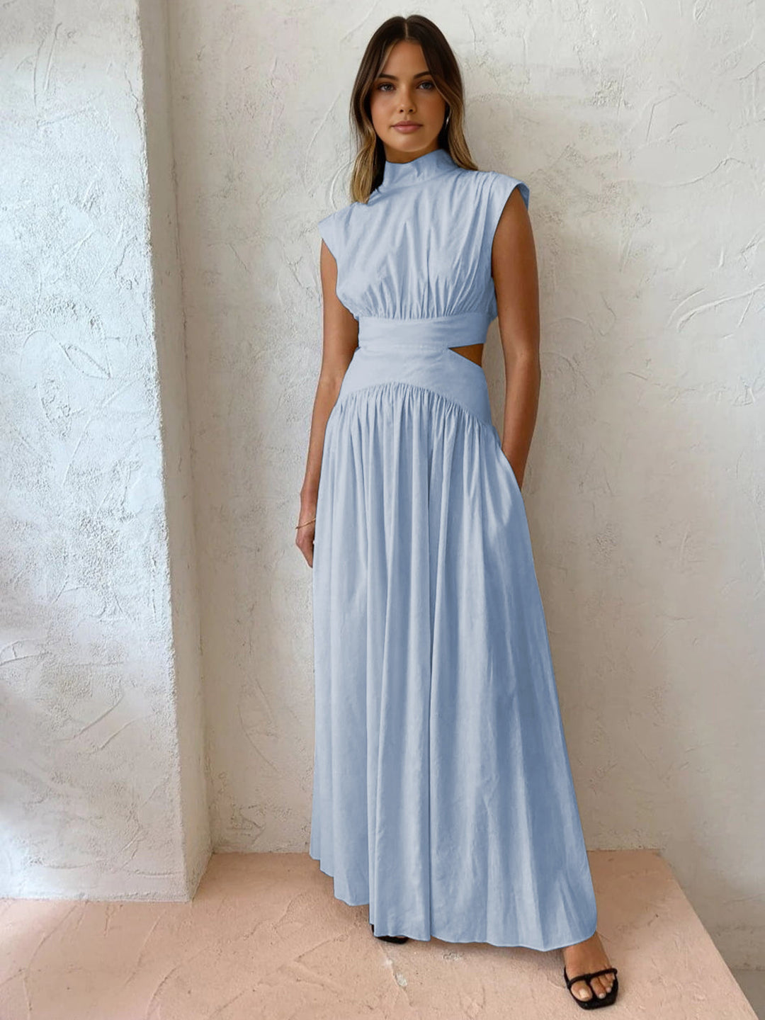 Elegante Vestido Maxi Sin Mangas para Ocasiones Formales